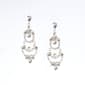 Rosa Rhinestones Pearl Statement Chandelier Earrings - image 1