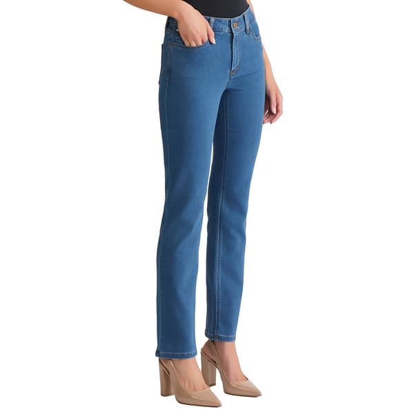 Petite Jones New York Lexington Sky Straight Leg Jeans