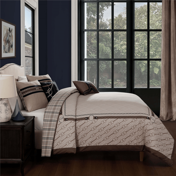 Bebejan® Equestrian Dreams Cotton 5pc. Reversible Comforter Set