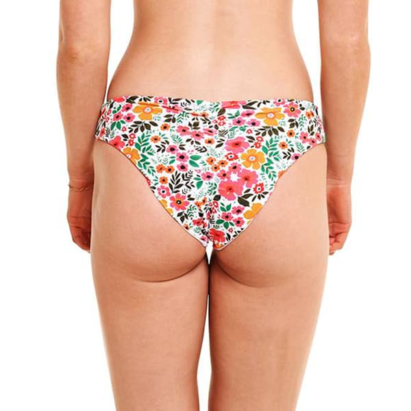 Juniors Cyn & Luca Field Of Dreams Ruched Bikini Swim Bottom
