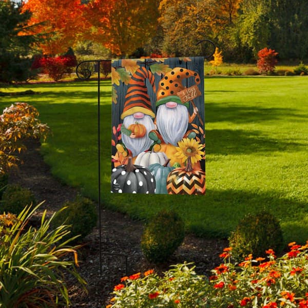 Briarwood Lane Fall Gnomes Humor Garden Flag