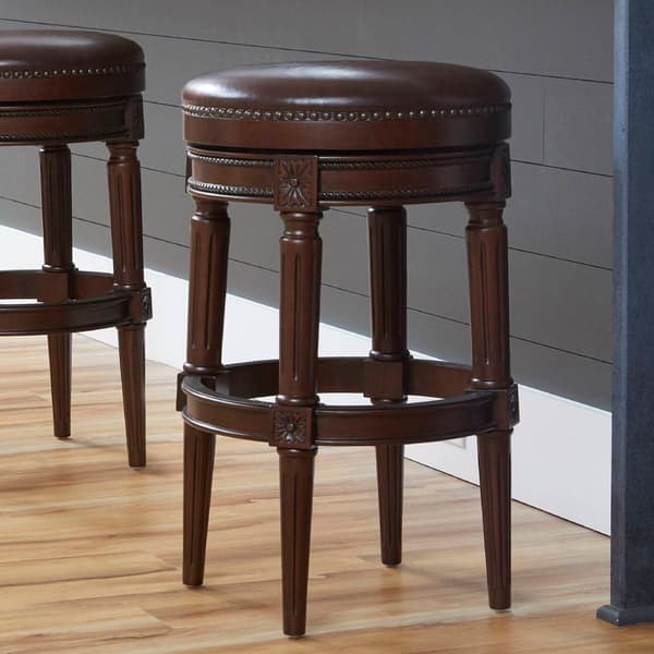 New Ridge Home Goods Chapman Bar-Height Barstool - Walnut