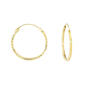 10kt. Yellow Gold Diamond Cut Square Tube Hoop Earrings - image 1