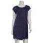 Womens Nicole Miller Short Sleeve Pin Stripe Rib Nightshirt - image 1