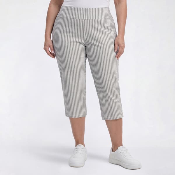 Plus Size Preswick & Moore(R) Pinstripe Millennium Capris - image 