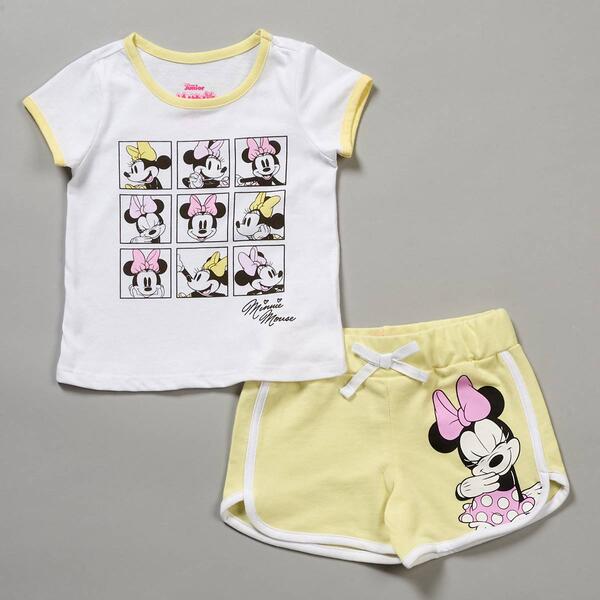 Toddler Girl Disney&#40;R&#41; Minnie Mouse Photo Reel Top & Shorts Set - image 