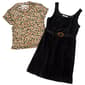 Girls &#40;7-16&#41; Beautees 2Fer Mesh Top Knit Cord Jumper Dress - image 2