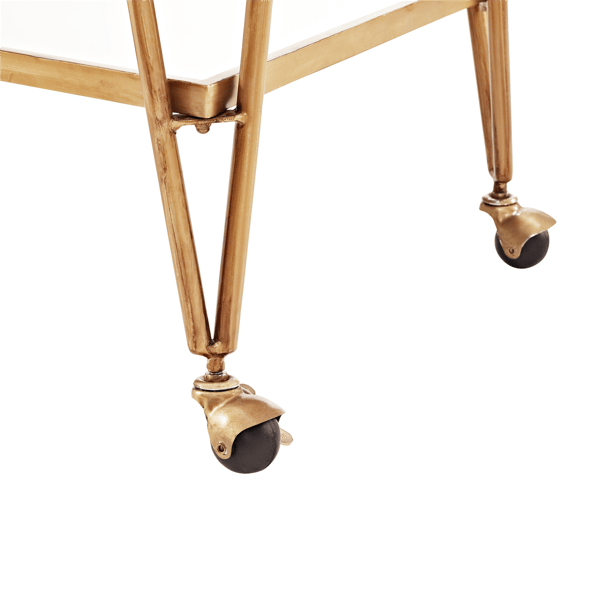 Linon Home Decor Ellie Gold Bar Cart