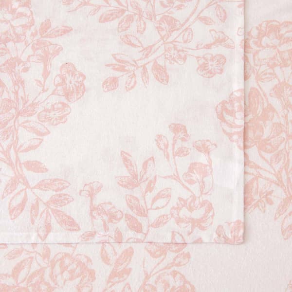 Freshfolds Turkish Cotton Floral Flannel 4pc. Sheet Set