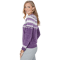 Petite Alfred Dunner Vail Amethyst Fair Isle Chenille Sweater - image 4
