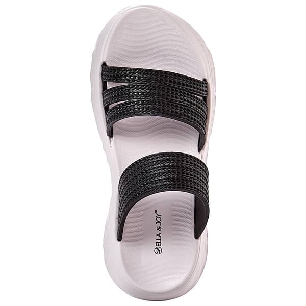 Womens Ella &amp; Joy Strappy EVA Slide Sandals