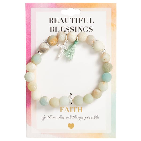 Beautiful Blessings Multi Color Beaded Charm Bracelet - image 