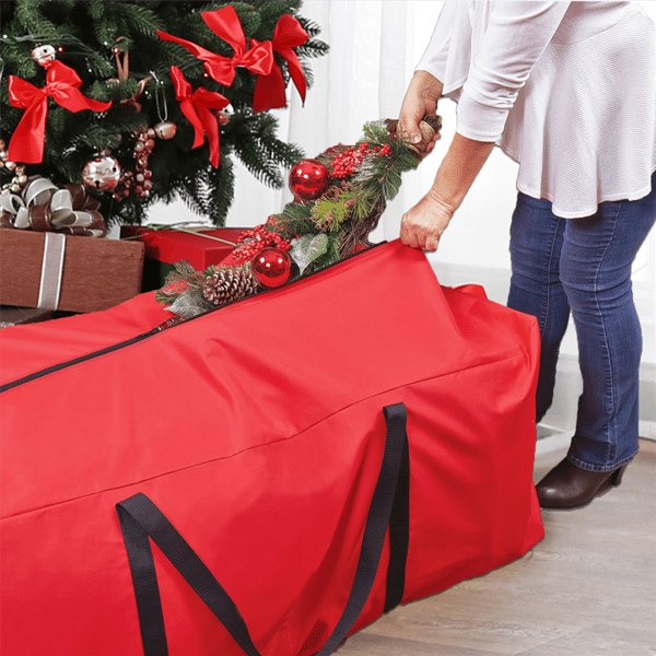 Simple Living Large Red Christmas Holiday Storage Bag