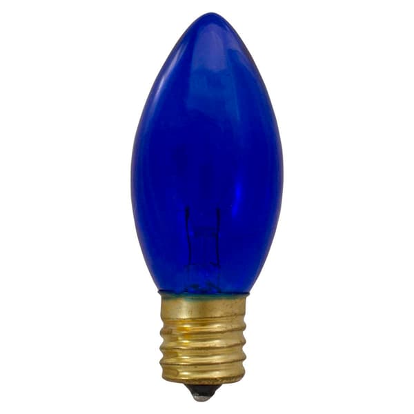 Northlight Seasonal 4pk. C9 Blue Transparent Replacement Bulbs