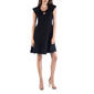 Womens 24/7 Comfort Apparel Fit & Flare Dress with Keyhole - image 1