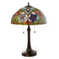 Quoizel Victorian Vintage Bronze Resin Tiffany Table Lamp - image 1