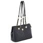 Gloria Vanderbilt Chevron Shoulder Quilt Tote - Black - image 2
