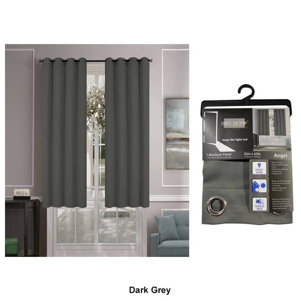 Solid Woven Blackout Grommet Panel Curtain