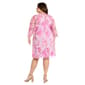 Plus Size R&M Richards Keyhole Neck Ruffle Sleeve A-Line Dress - image 4