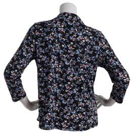 Petite Hasting & Smith 3/4 Roll Sleeve Floral Blouse