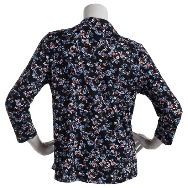 Plus Size Hasting And Smith 3 4 Roll Sleeve Floral Blouse Boscovs