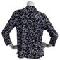 Womens Hasting & Smith 3/4 Roll Tab Sleeve Floral Top - image 2