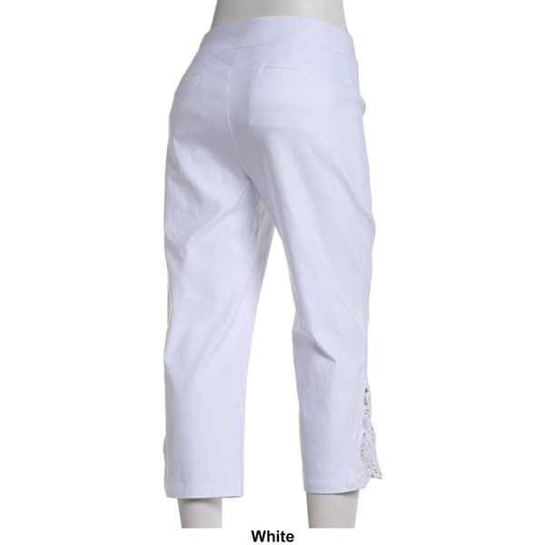 Petite Briggs Crochet Hem Luxe Millenium Capris