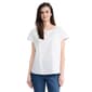 Womens Jones New York Short Sleeve Eyelet Side Button Blouse - image 1