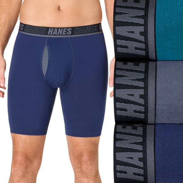 Mens Hanes Ultimate® Moves Cotton Stretch Boxer Briefs