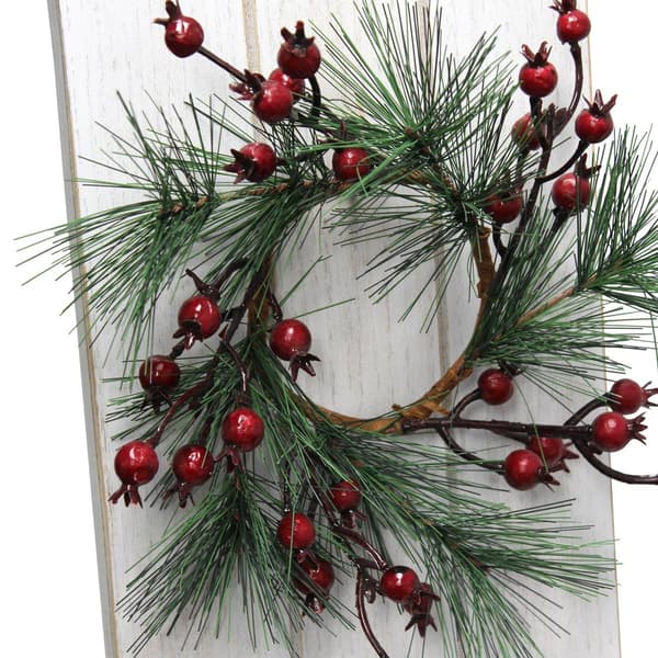 Elegant Designs Seasonal "Home" Porch Sign w/ Floral Wreaths