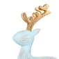 National Tree 9in. Pastel Blue Woodgrain Deer Figurine - image 3