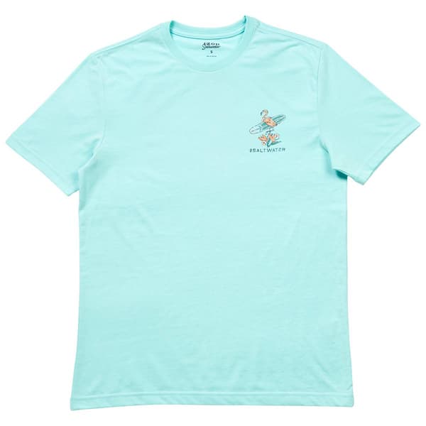 Mens IZOD&#40;R&#41; Short Sleeve Flamingo Waves Tee