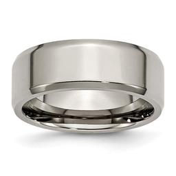 Mens Endless Affection(tm) 8mm Engravable Titanium Wedding Band
