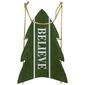 Northlight Seasonal 18.25in. Wooden Sled Believe Christmas Decor - image 1