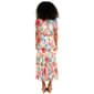 Womens Absolutely Famous Short Sleeve Floral Tier Midi Dress - image 4