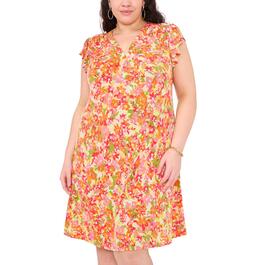 Womens MSK Sleeveless Contrast Floral ITY Dress