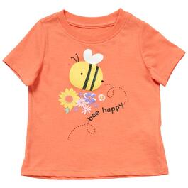 Toddler Girl Tales & Stories Short Sleeve Bee Happy Graphic Tee