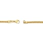 Mens Lynx Stainless Steel Gold-Tone Franco Chain Necklace - image 2