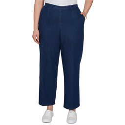 Plus Size Alfred Dunner Tuscany Pull On Jeans - Short Length