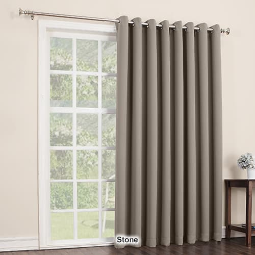 Sun Zero Jonah  Extra Wide Blackout Patio Curtain Panel