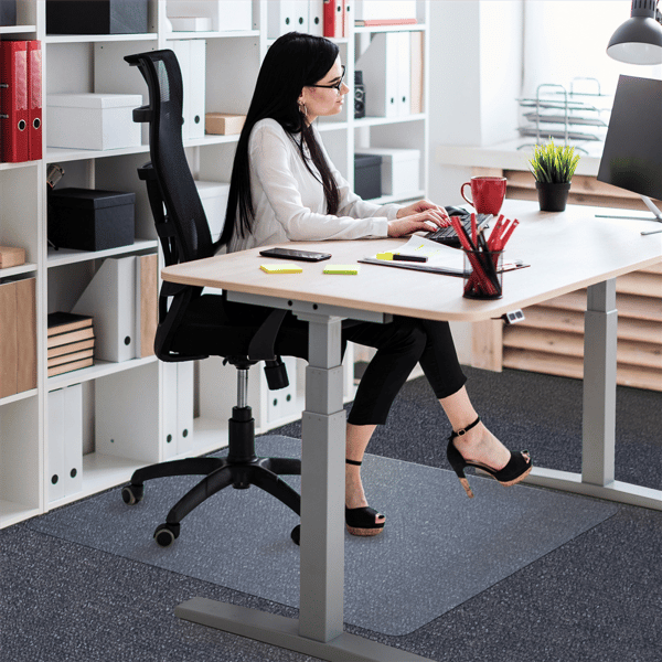 Floortex® Unomat® Anti-Slip Rectangular Polycarbonate Chair Mat