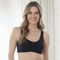 Womens Bestform Cotton Front Close Wire-Free Sports Bra 5006014 - image 1