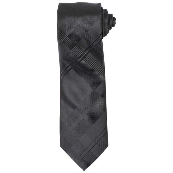 Mens Van Heusen(R) Grid Solid Tie - image 