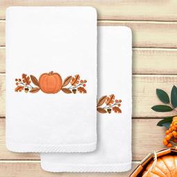 Linum Home Textiles Harvest Bounty Hand Towel - Set Of 2