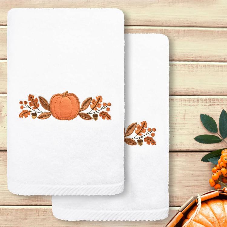 Linum Home Textiles Harvest Bounty Hand Towel - Set Of 2