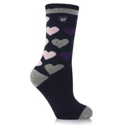Womens Heat Holders(R) Lite Jen Heart Crew Socks