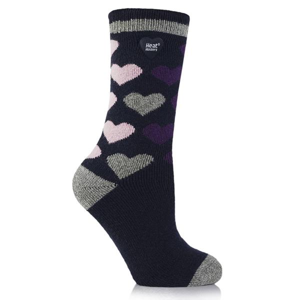 Womens Heat Holders(R) Lite Jen Heart Crew Socks