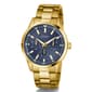 Mens Guess Gold-Tone Indigo Sunray Dial Quartz Watch - GW0963G2 - image 6