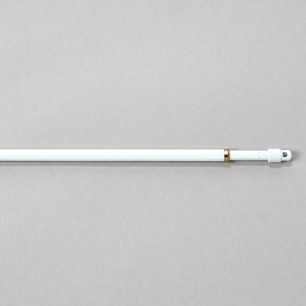 Round Sash Curtain Rod - White - image 