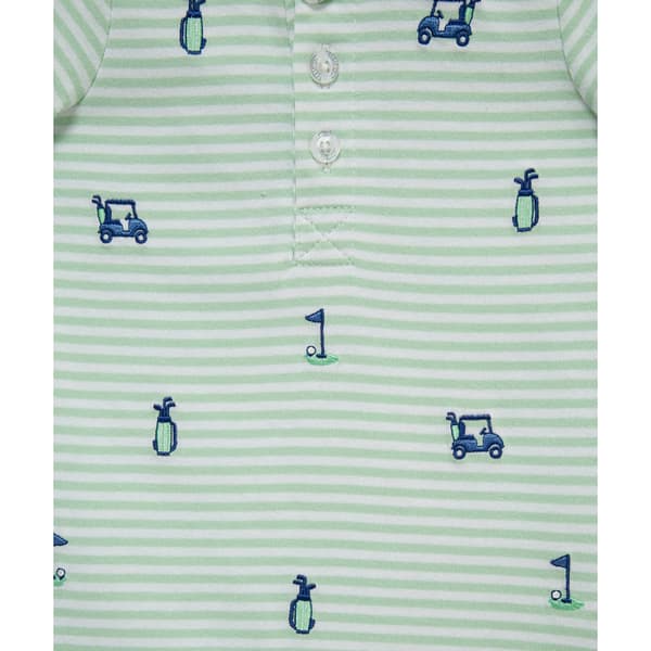 Baby Boy (3-12M) Little Me® Golf Romper W/ Hat